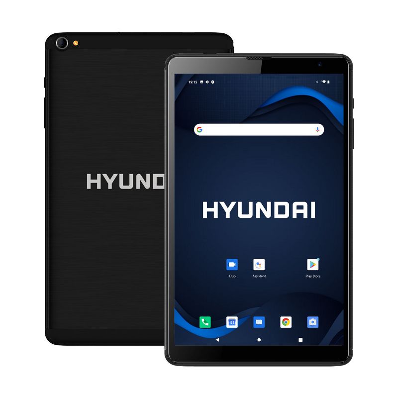 Hyundai HyTab Plus 8LB1, 8" HD IPS Display Tablet, 2GB RAM, 32GB Storage, Quad-Core Processor, Dual Camera, 4G LTE, Android 10 Go Edition - Black