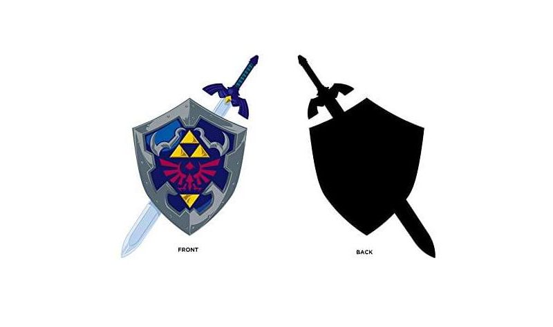 Just Funky The Legend of Zelda Hylian Shileld & Sword Auto Decal
