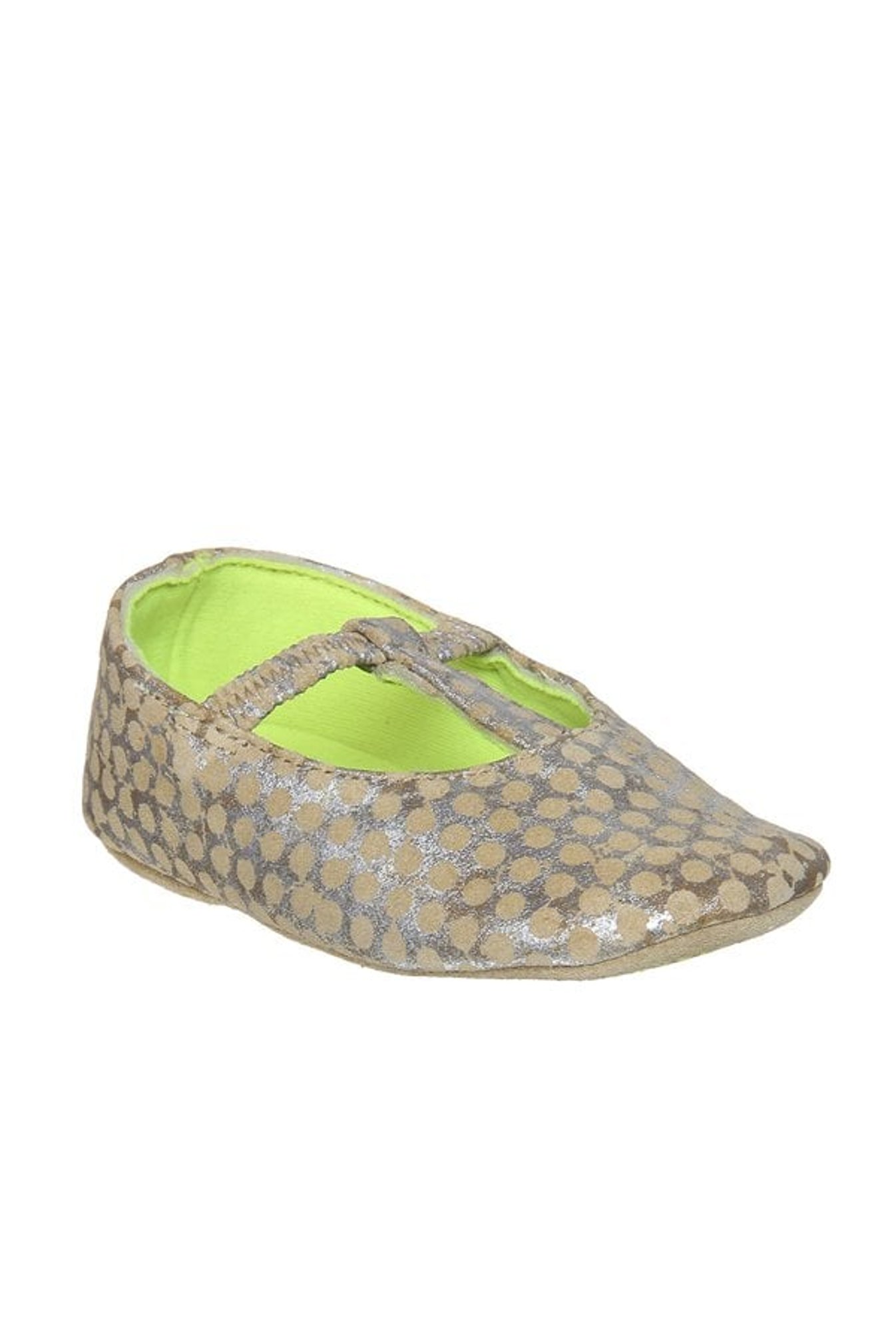 Beanz Kids Pramy Silver & Beige Shoes