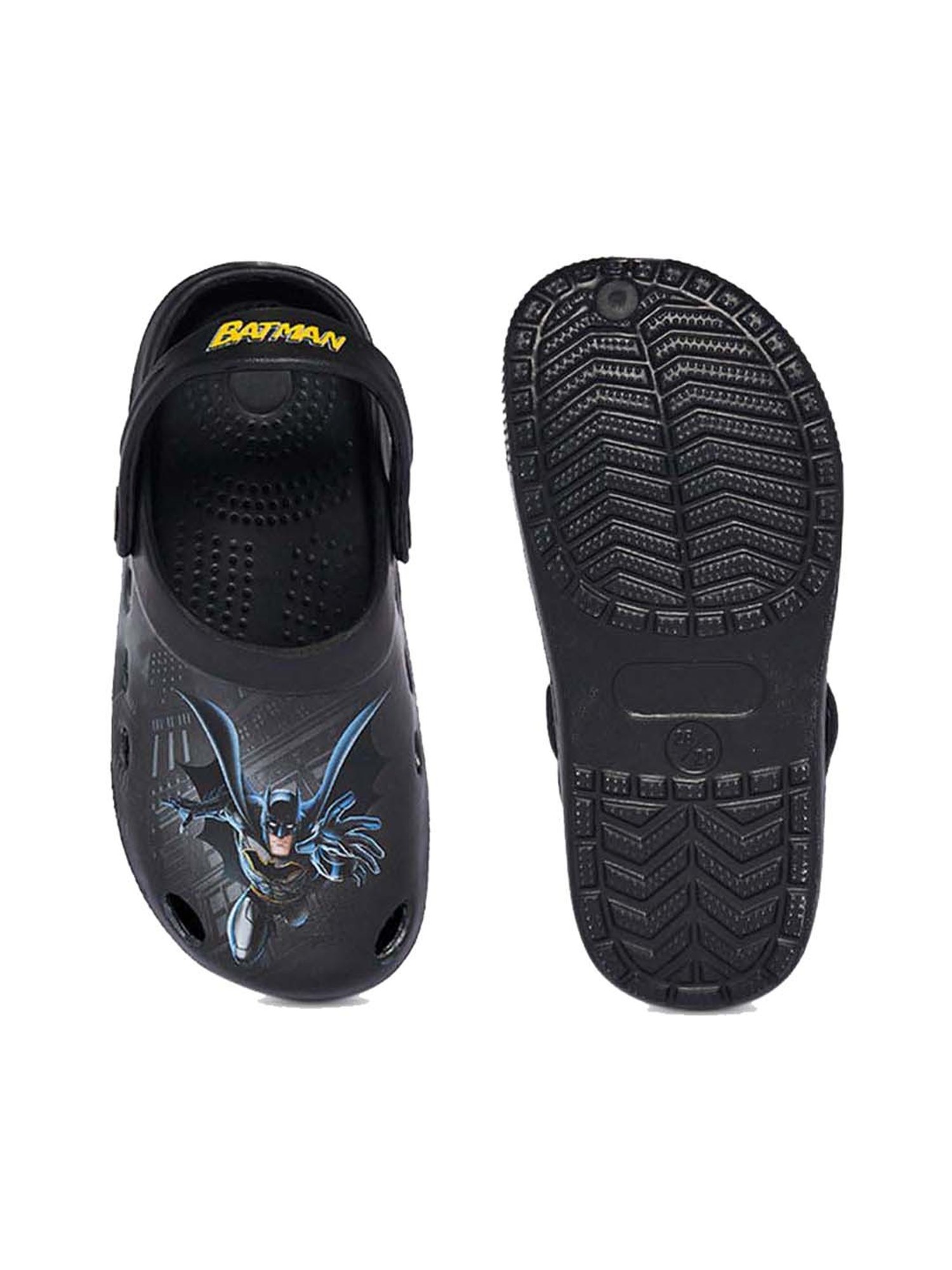 Yellow by Westside Navy Stripe Pattern Slides