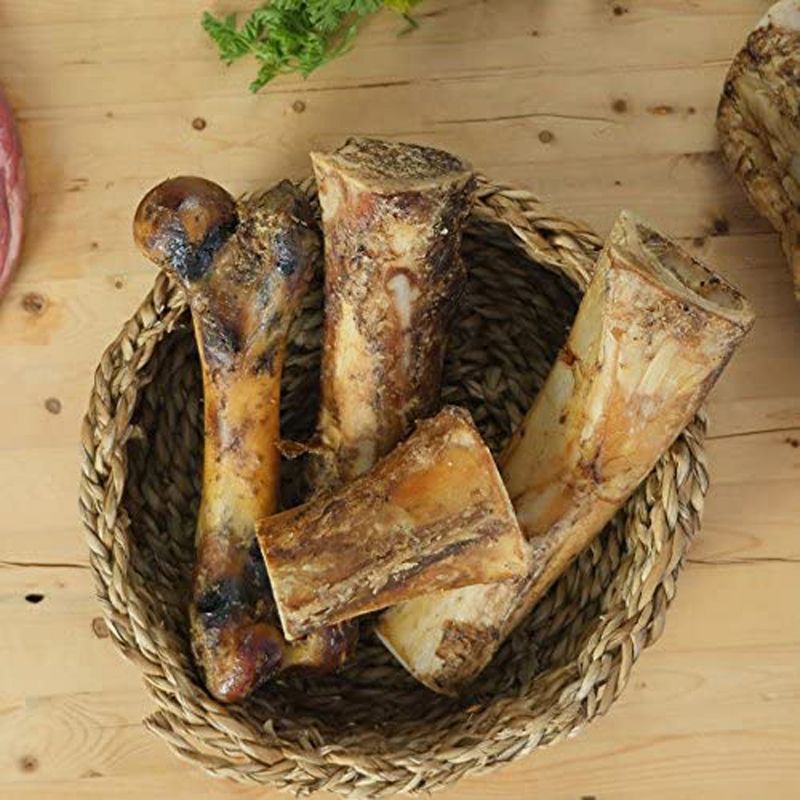 Pawstruck Meaty Dog Bone - Bulk Beef Dog Dental Treats & Chews, Made in USA, American Made, Shin Femur Meat Bone - 1 Bone(s)