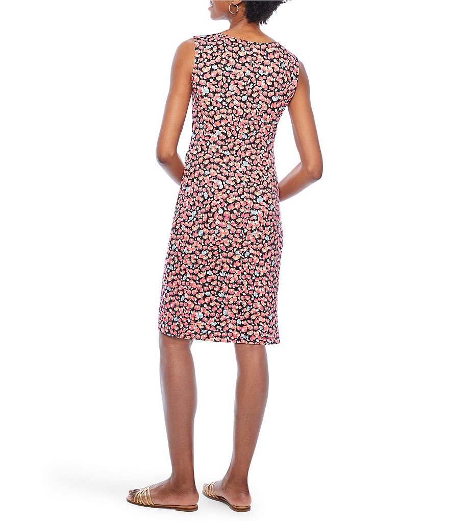 NIC + ZOE Balm Sleeveless Twist Stretch Knit Dress