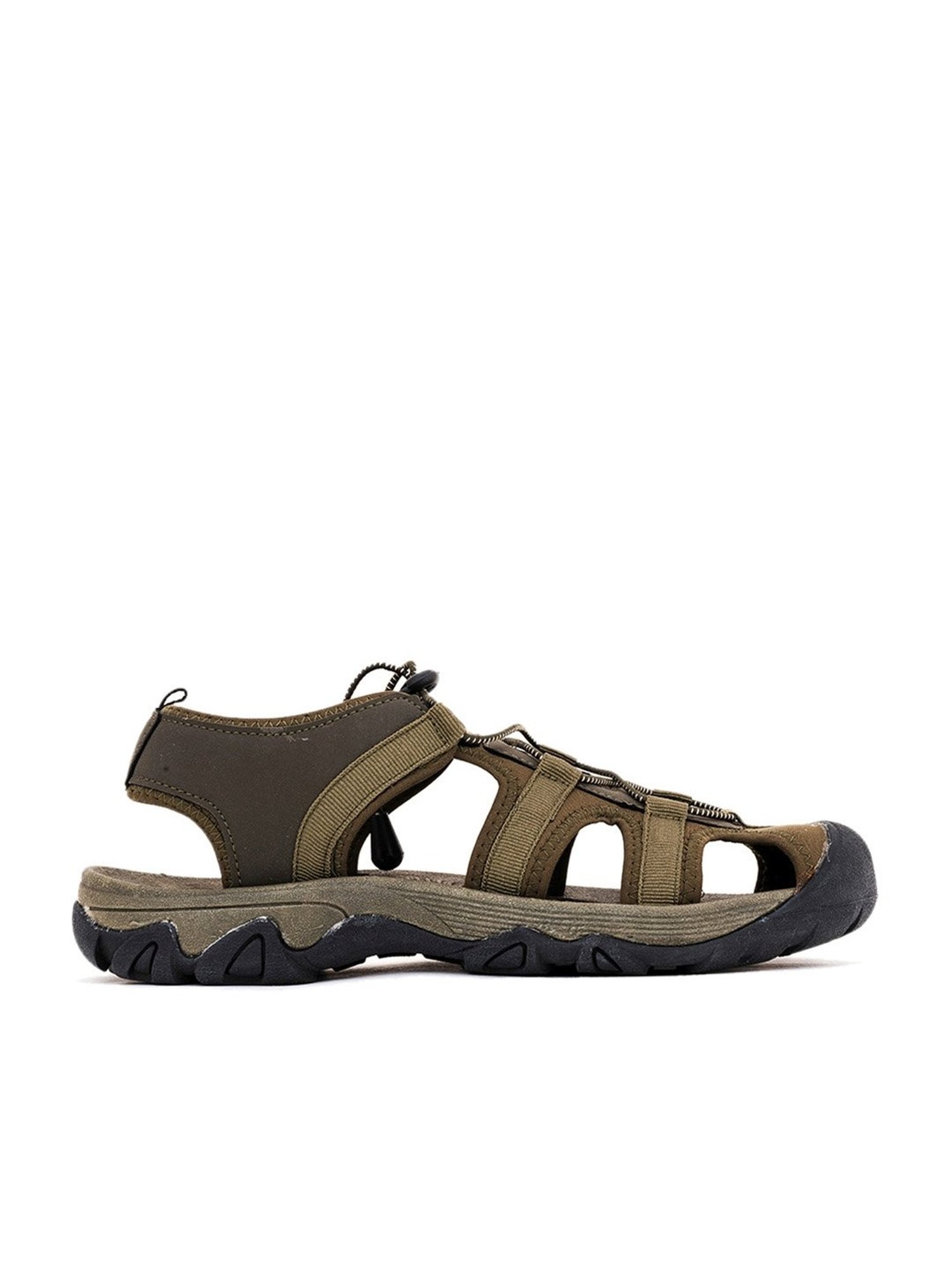 Turk by Khadims Men's Olive Fisherman Sandals