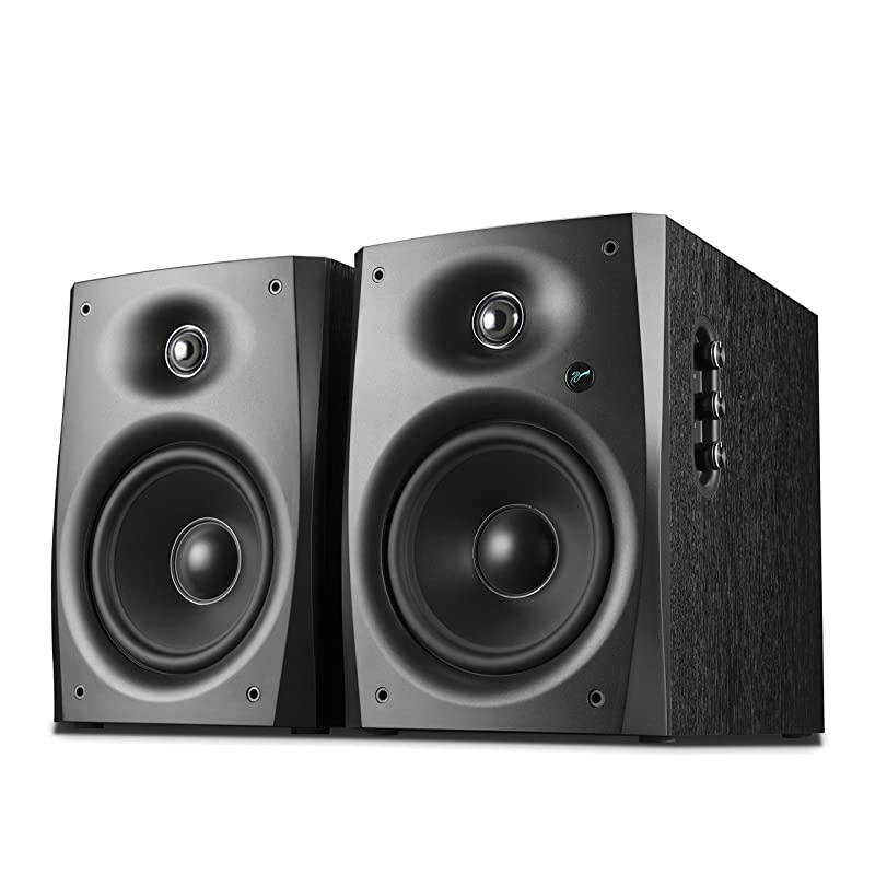 D1090 Active Wireless Bookshelf Speakers - DSP Crossover - 6.5'' Long-Throw Woofer - 28mm Soft Dome Tweeter - 220W RMS -Black