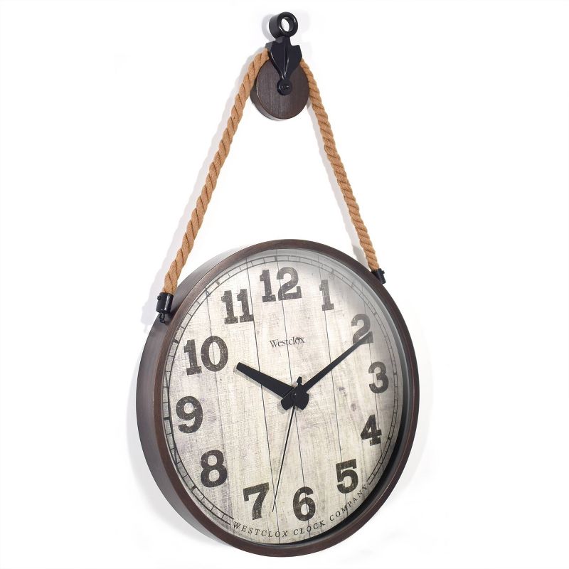 14" Hanging Rope Wall Clock - Westclox