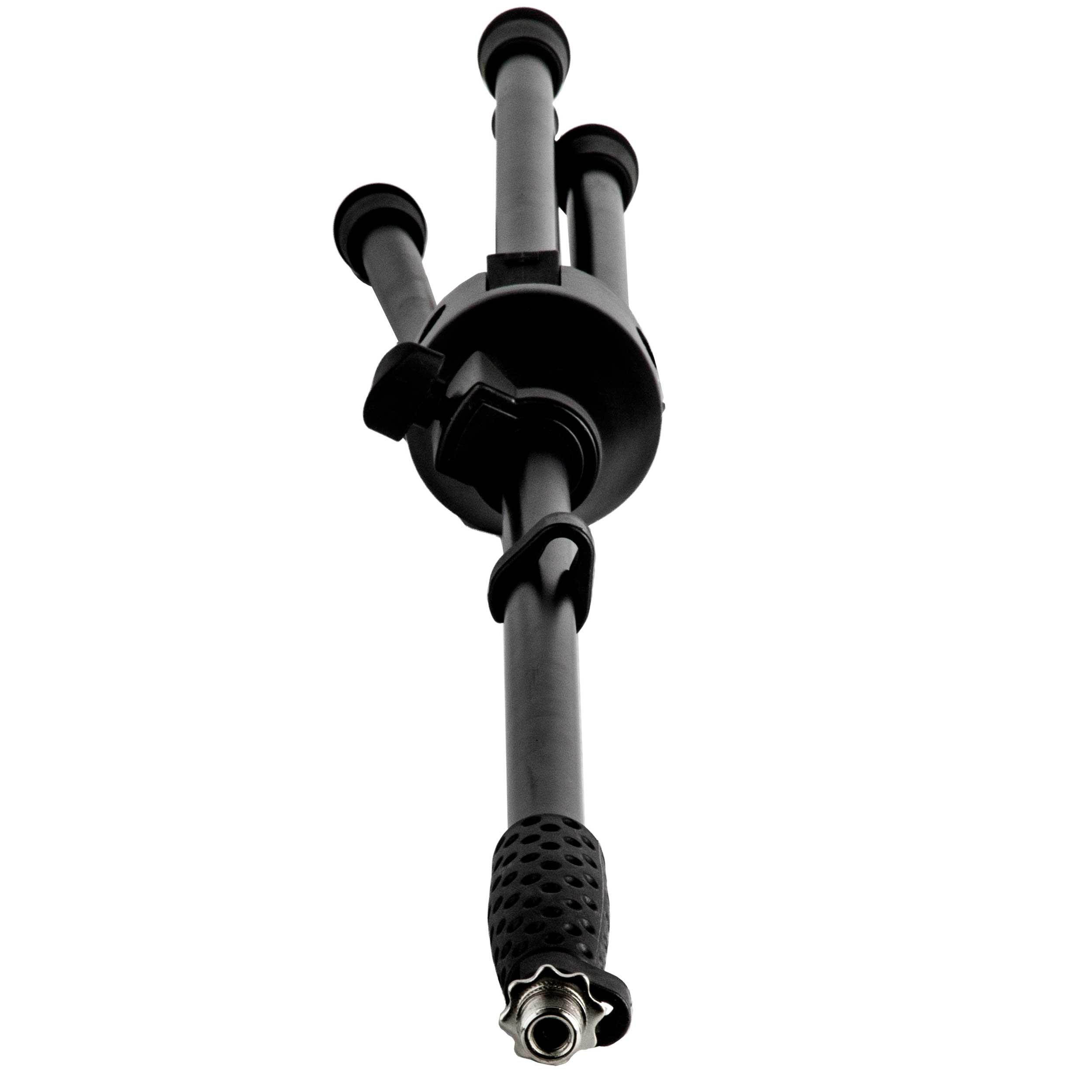Nady MST-4B Tri-pod Microphone Stand - Telescopic tri-pod microphone stand, compatible as stand for Nady WA-120BT PA system