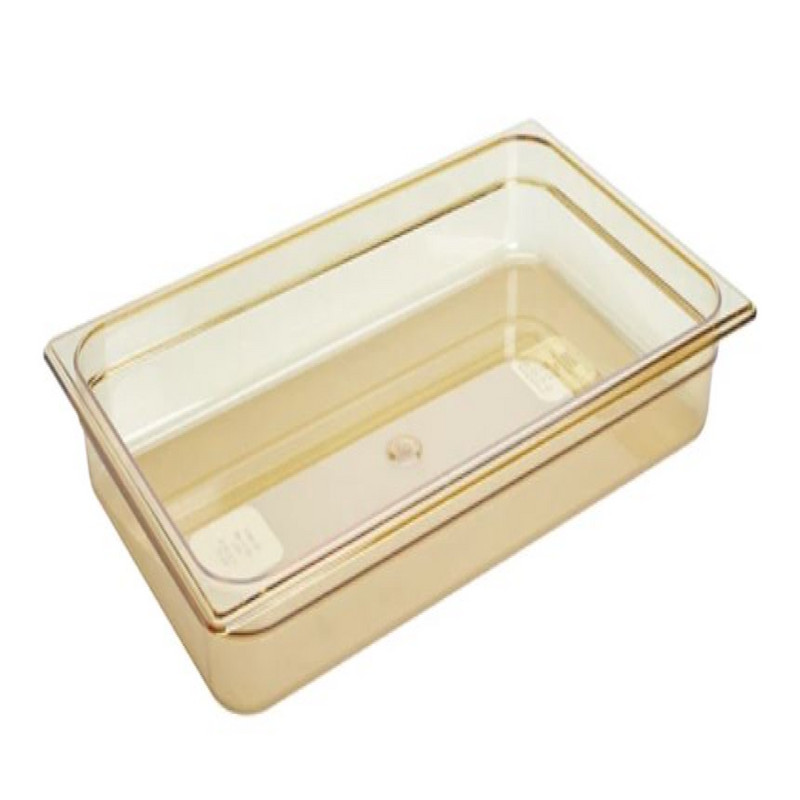 RUBBERMAID® INSERT PAN FULL SIZE HOT 2.5" DEEP AMBER