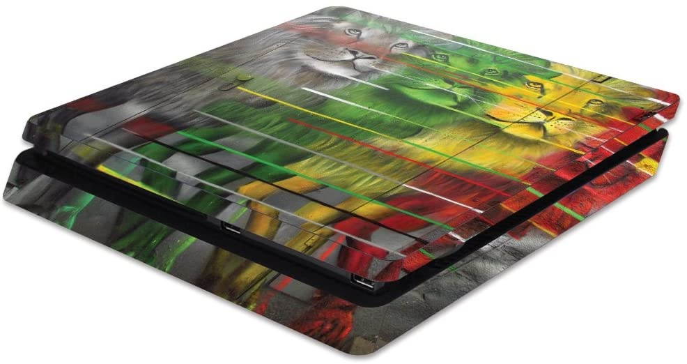 MightySkins Skin Compatible with Sony PS4 Slim Console - Lion Evolution | Protective, Durable, and Unique Vinyl Decal wrap Cover | Easy to Apply, Remove, and Change Styles | Made in The USA