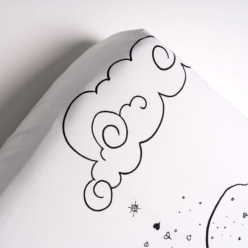 JumpOff Jo Fitted Crib Sheet - Cotton Crib Sheet for Standard Sized Crib Mattresses - Hypoallergenic and Breathable - 28 x 52 Inches - Llama and Mama