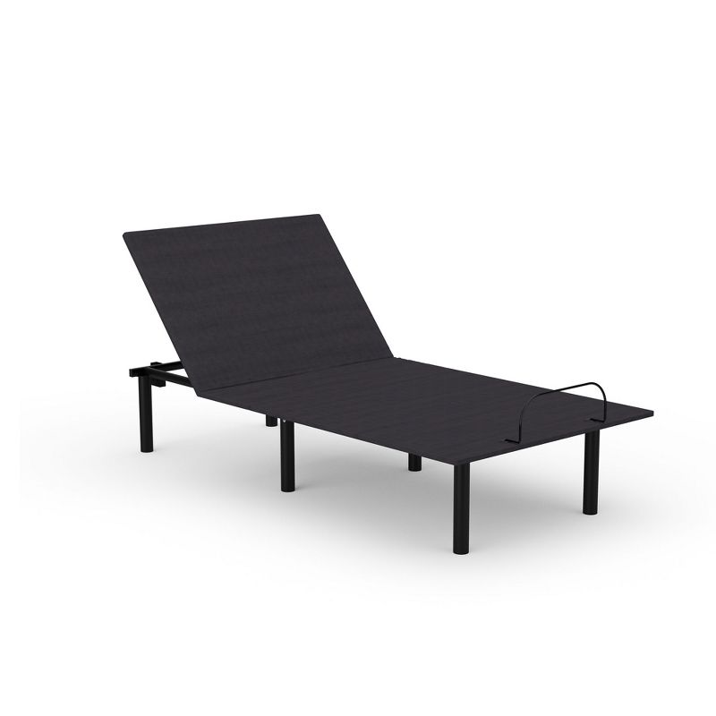 Reverie O200 Electric Fabric Upholstered Easy to Assemble Adjustable Power Bed Base with Simple Function Remote Control Included, Twin XL