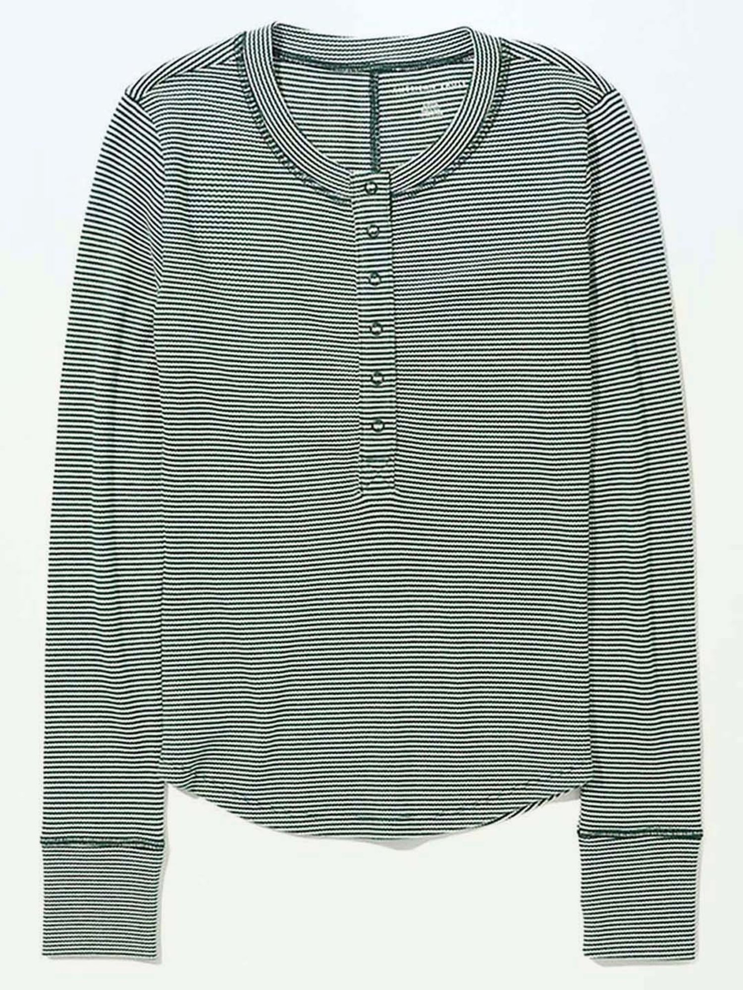 American Eagle Outfitters Green Striped Top