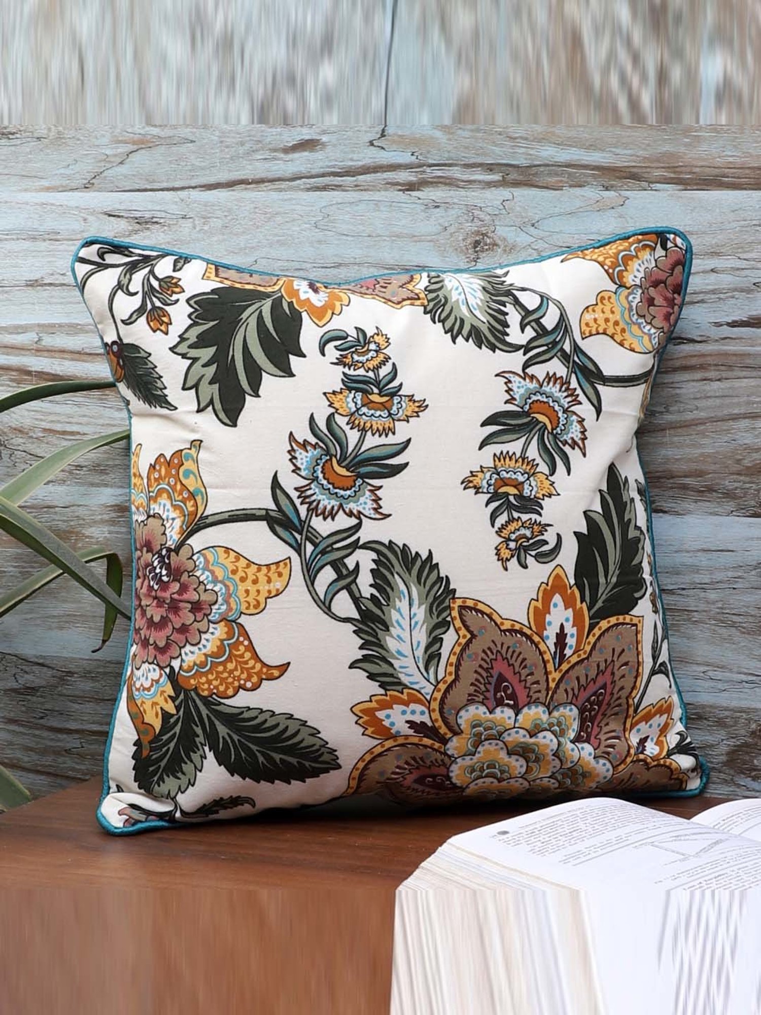 MFD HOME Furnishing Multicolour Cotton Cushion Cover - Set of 1