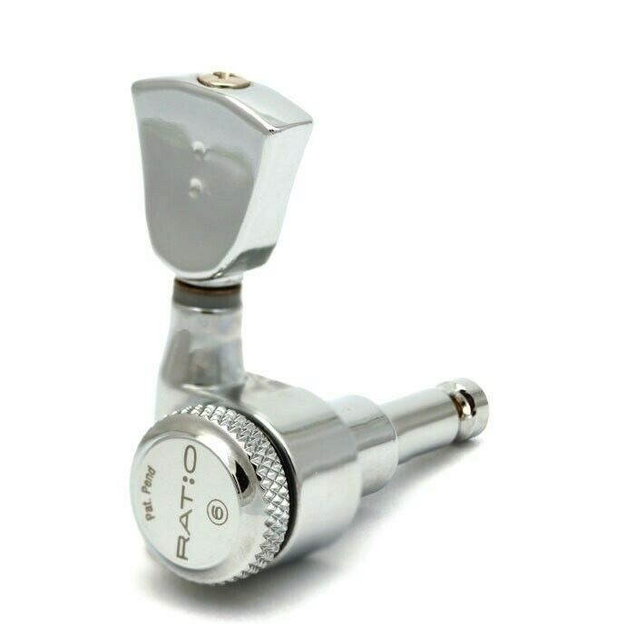 NEW Graph Tech Ratio LOCKING TUNERS 3x3 2 Pin Vintage Tulip Chrome PRL-8341-C0