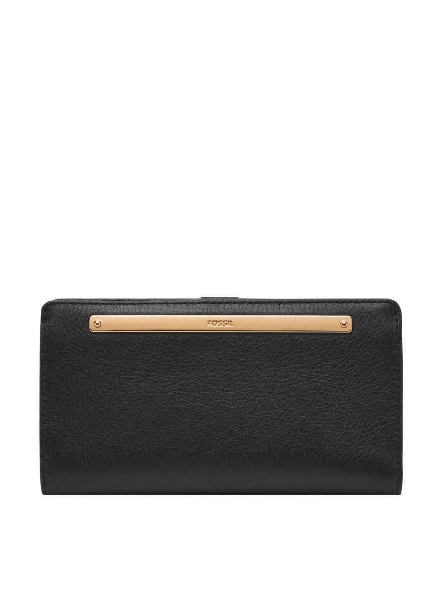 Fossil Liza Black Solid Bi-Fold Wallet for Women