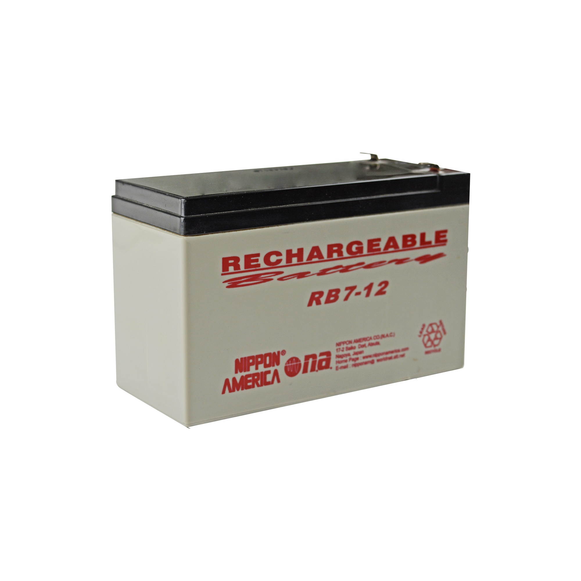 NIPPON RB712 12V RECHARGEABLE BATTERY 7AH NIPPON AMERICA