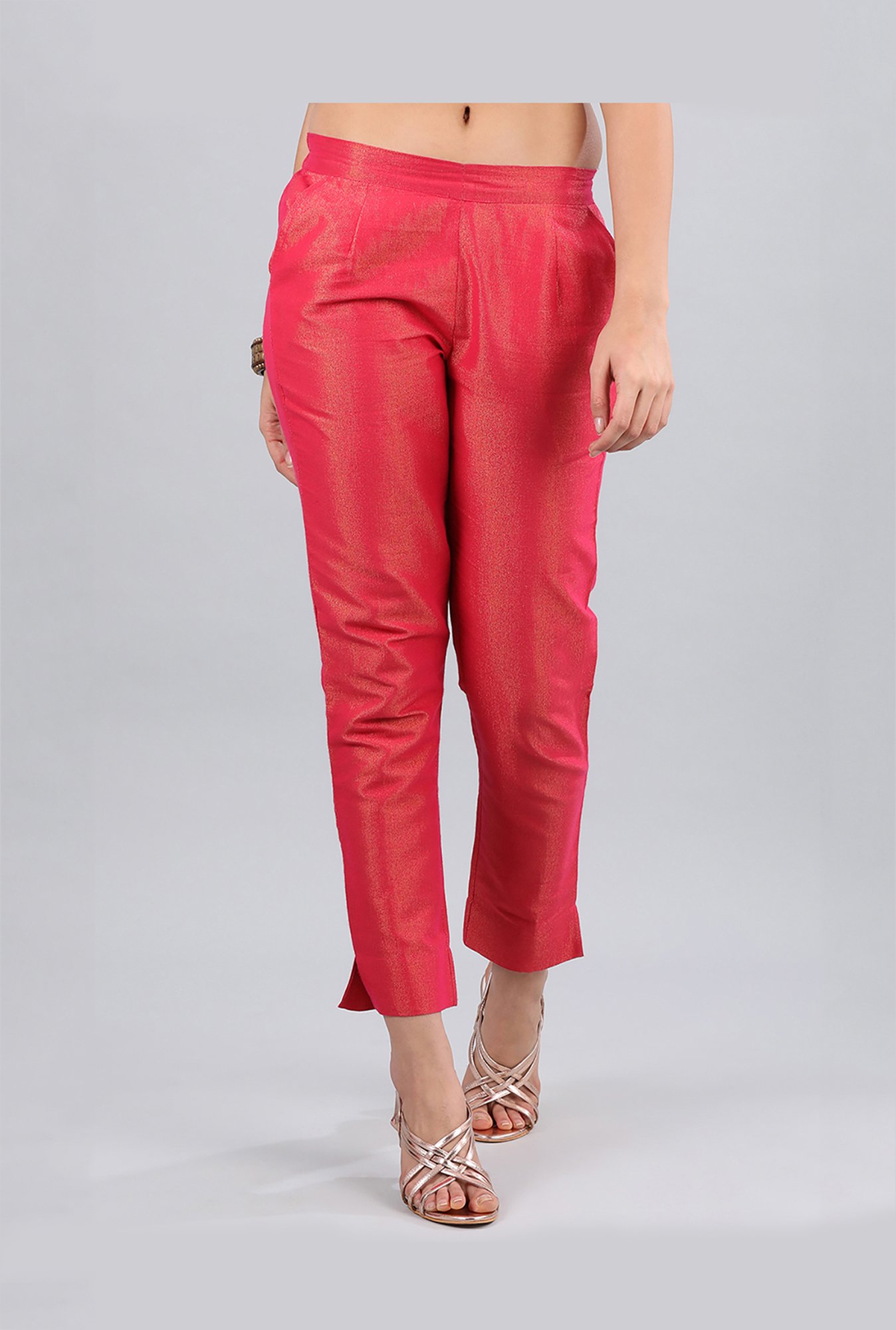 Aurelia Pink Regular Fit Pants