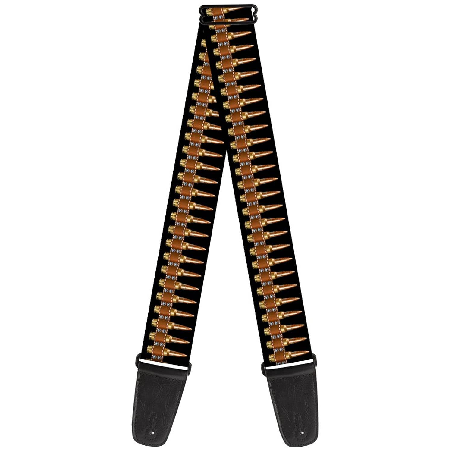 Buckle-Down Guitar Strap - Bullets - 2" Wide - 29-54" Length, Multicolor