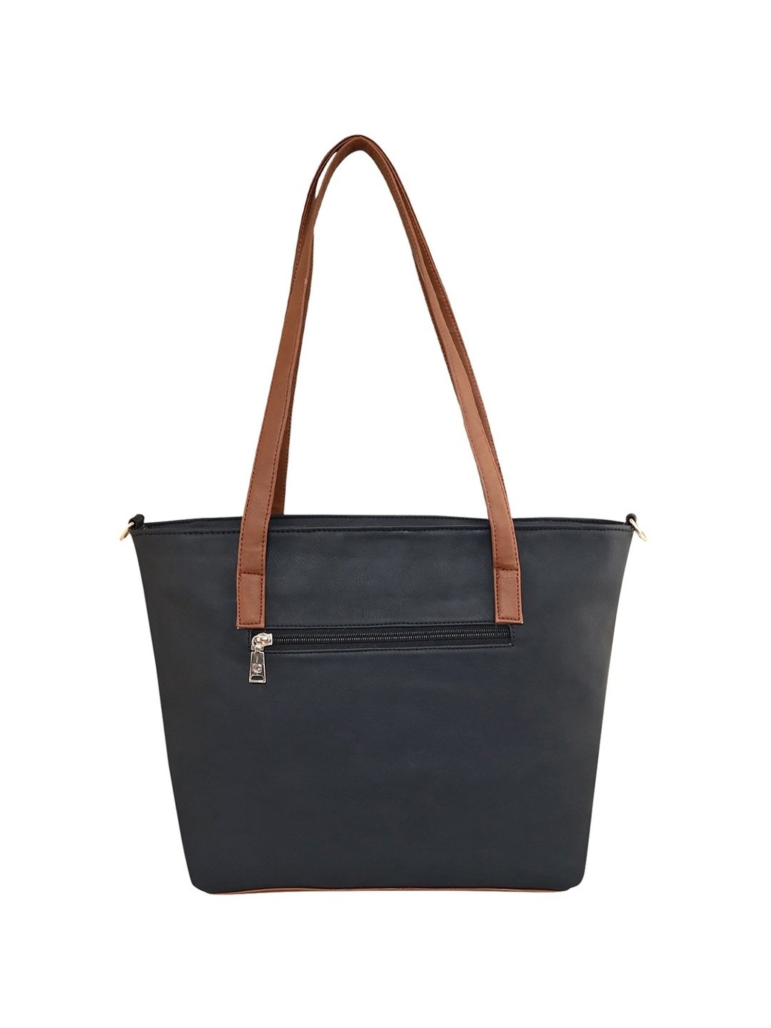 Giordano Black Color Block Medium Shoulder Handbag