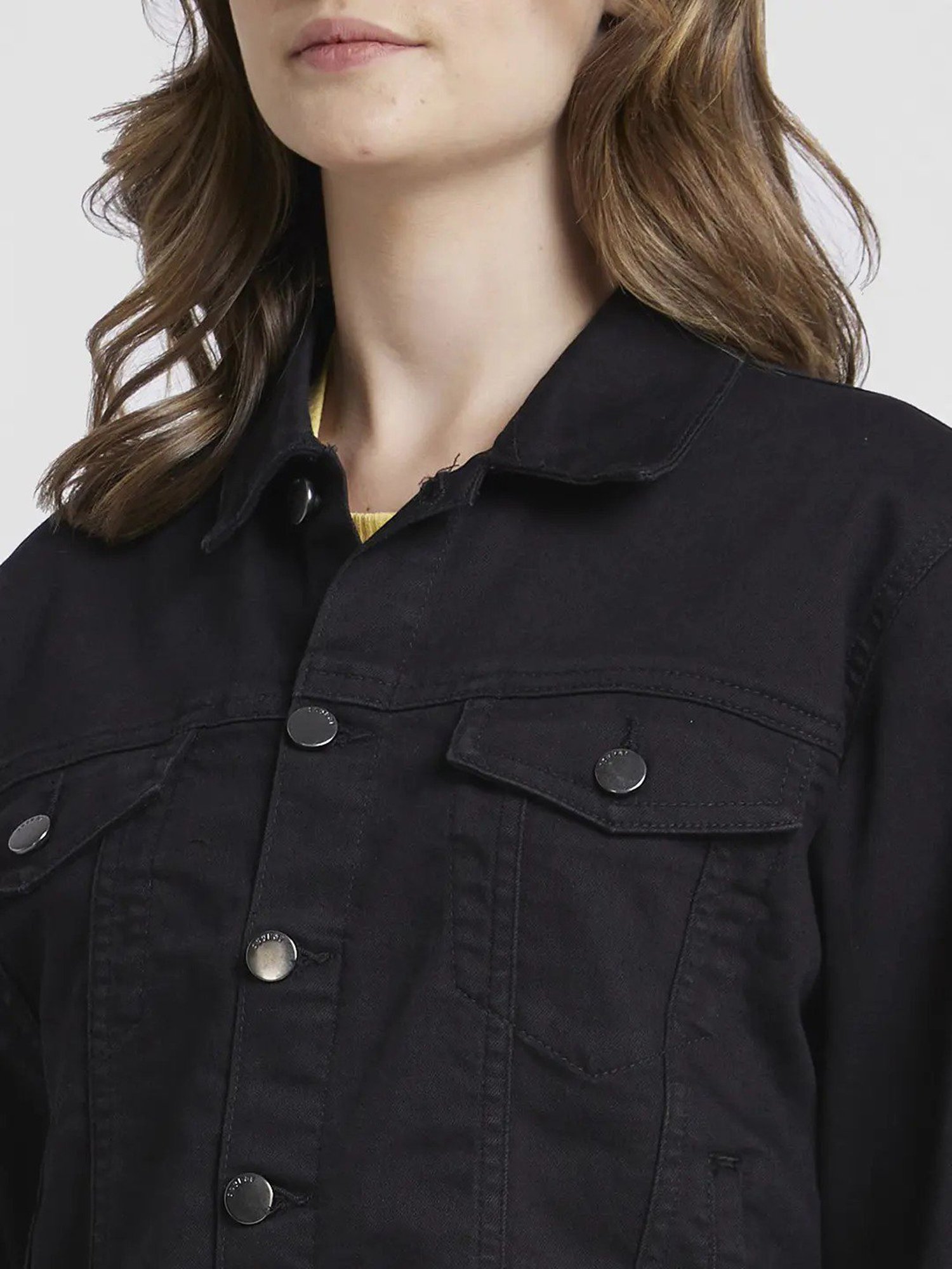 Spykar Black Regular Fit - Denim Jacket