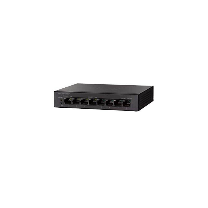 SG110D08HP Desktop Switch with 8 Gigabit Ethernet GbE Ports plus 32W PoE Limited Lifetime Protection SG110D08HPNA