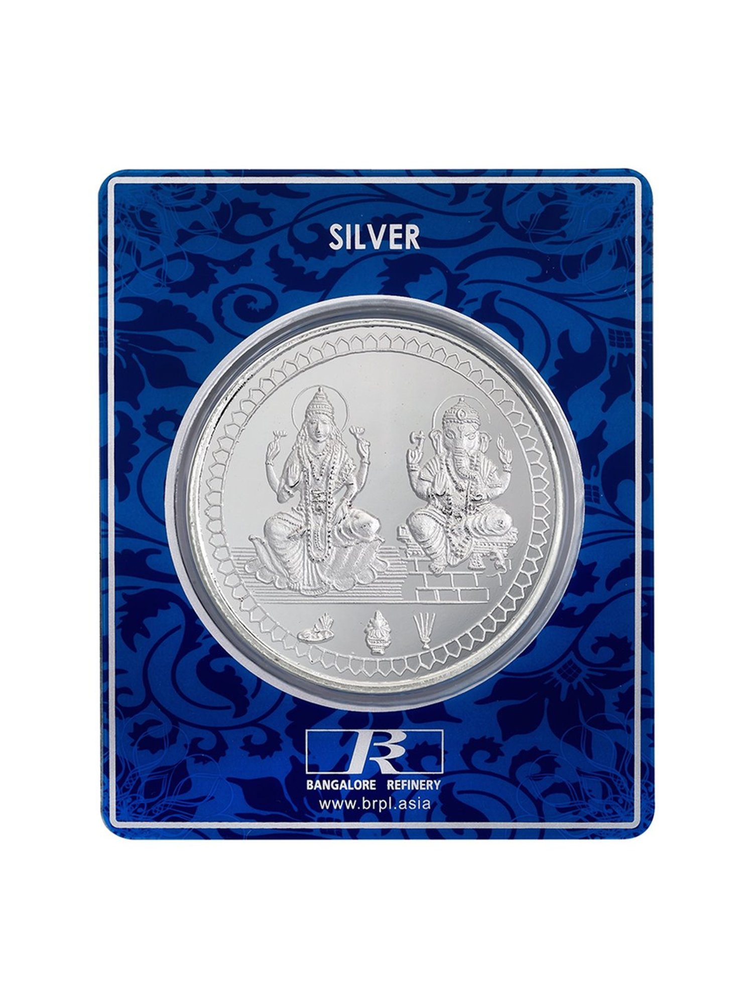 Bangalore Refinery 2 in 1 999 100gm Silver Coin