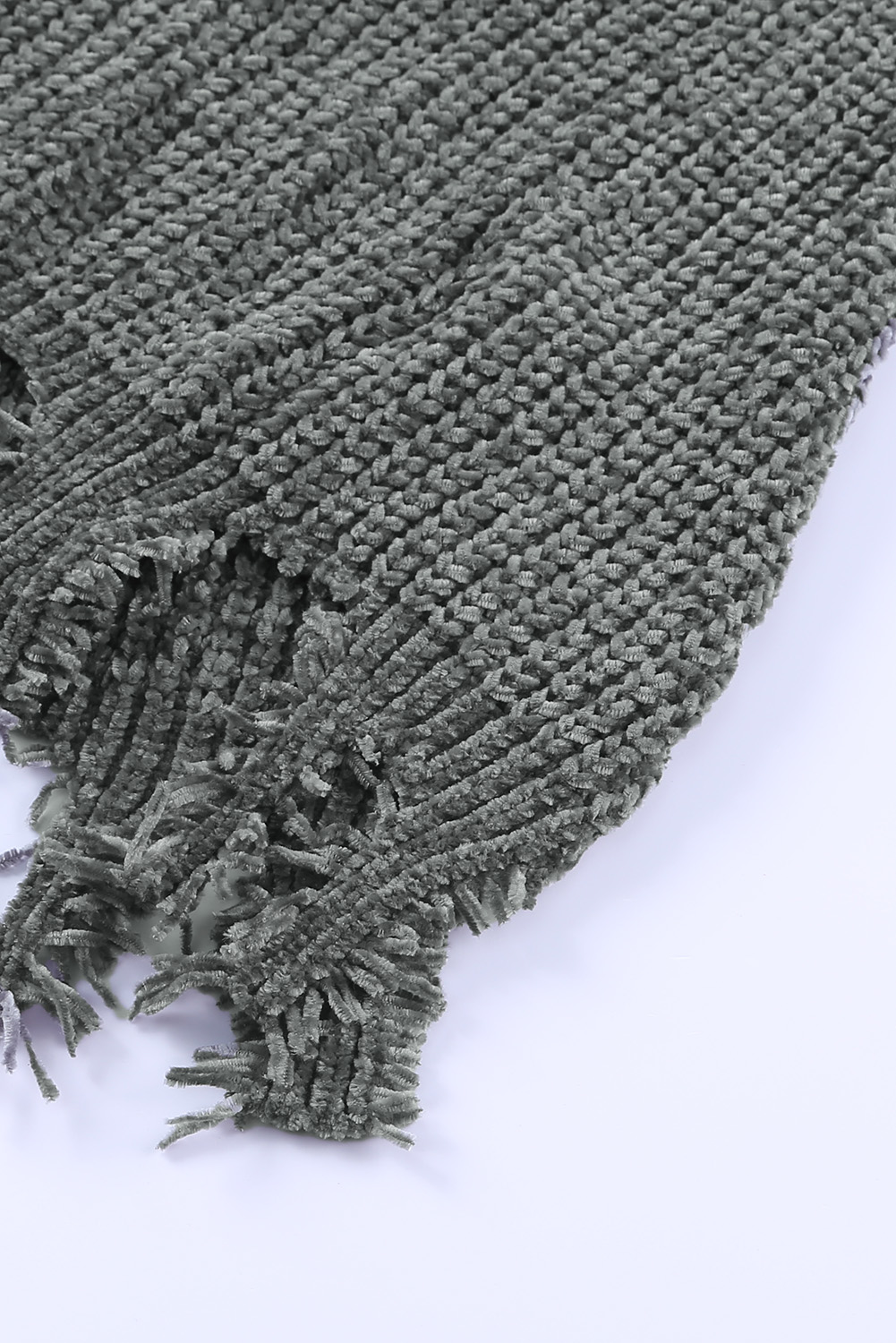 Yellow Drop Shoulder Henley Pullover Sweater With Slits