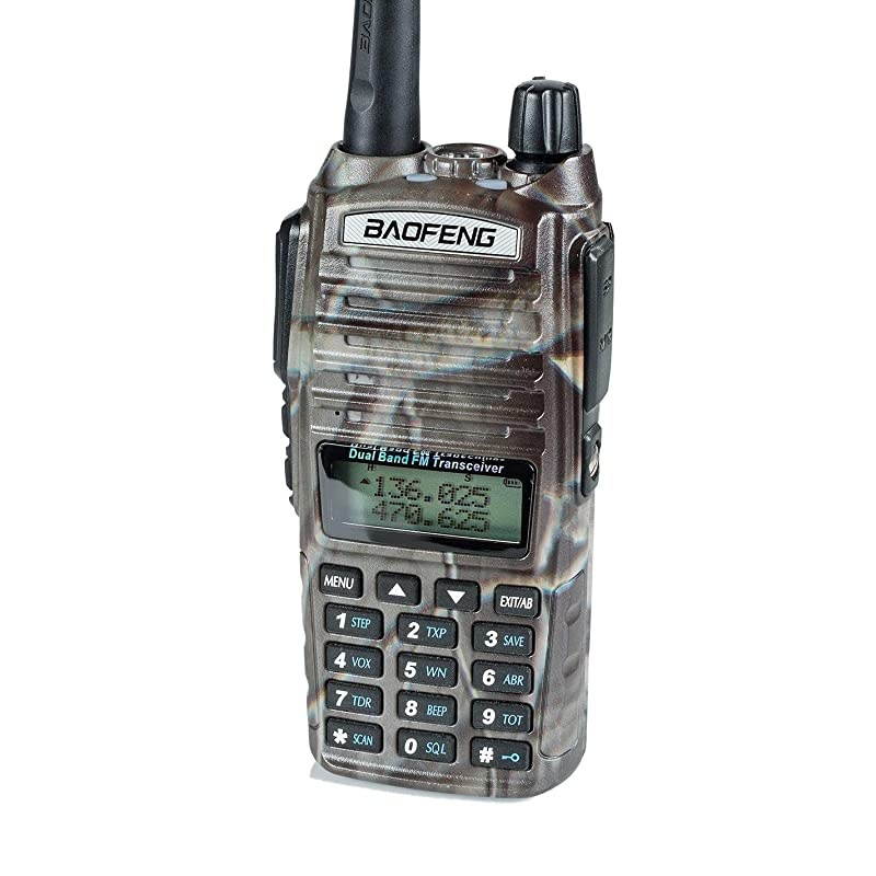 UV82HP CAMO High Power Dual Band Radio 136174mhz VHF 400520mhz UHF Amateur Ham Portable TwoWay