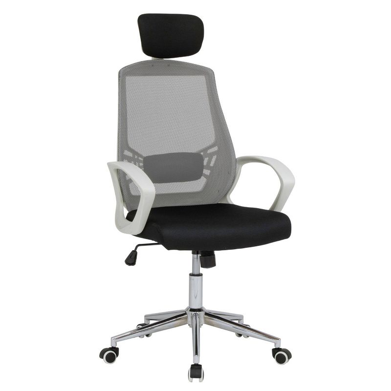 High Back Mesh Managers Chair White/Black - Calico Designs
