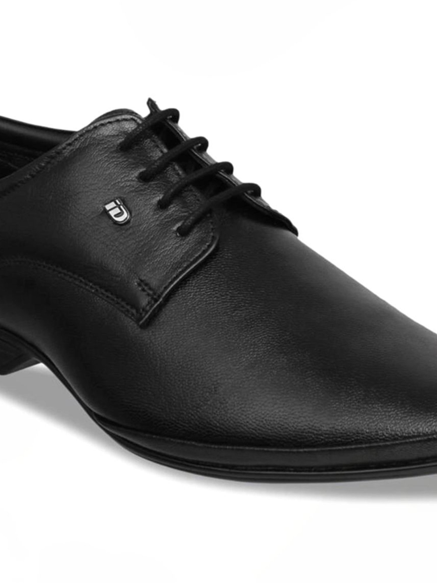 ID Men's Black Derby Shoes