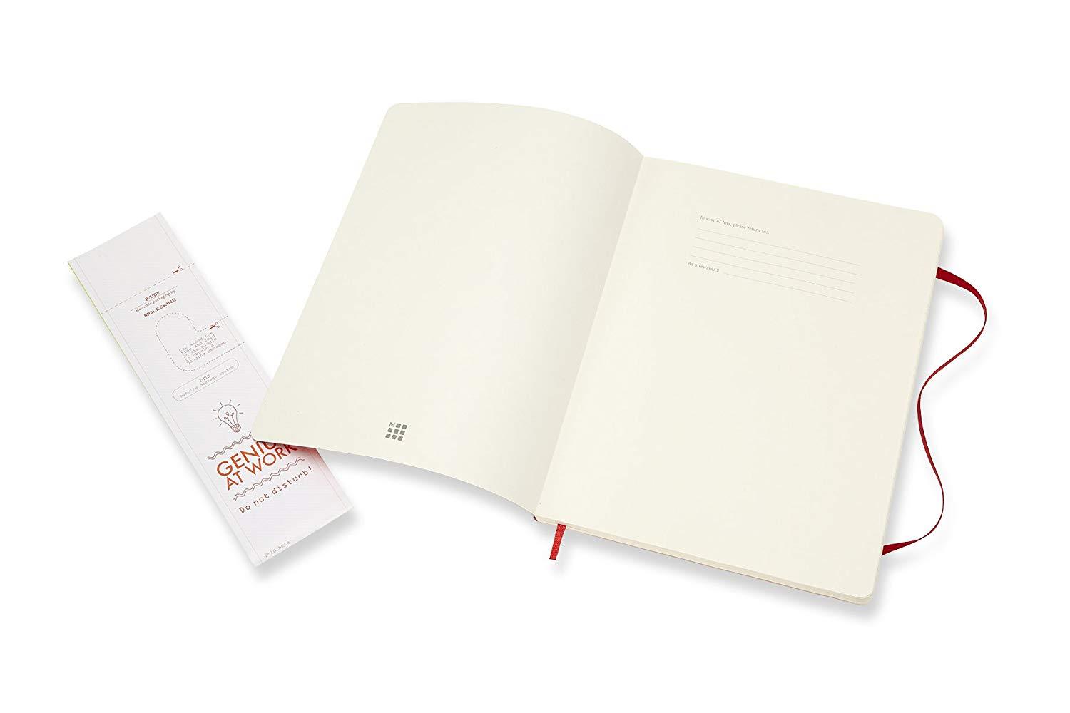 Moleskine Classic Notebook XL Ruled Scarlet Red Softcover (8055002854672)