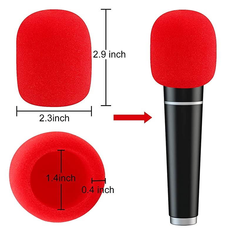 Pack Thick Handheld Stage Microphone Windscreen Foam Cover Karaoke DJ 12 Color