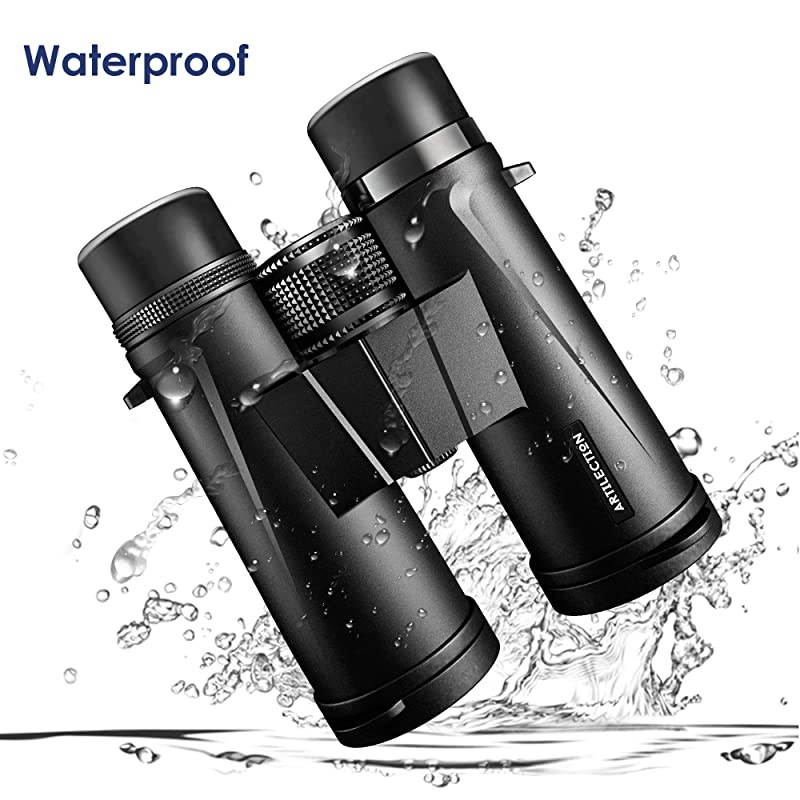 10x42 Binoculars for Adults, HD Professional High Power Magnification Compact Wide Angle Binocular for Bird Watching, Hunting, Travel, FMC Lens with BAK4 Roof Prism