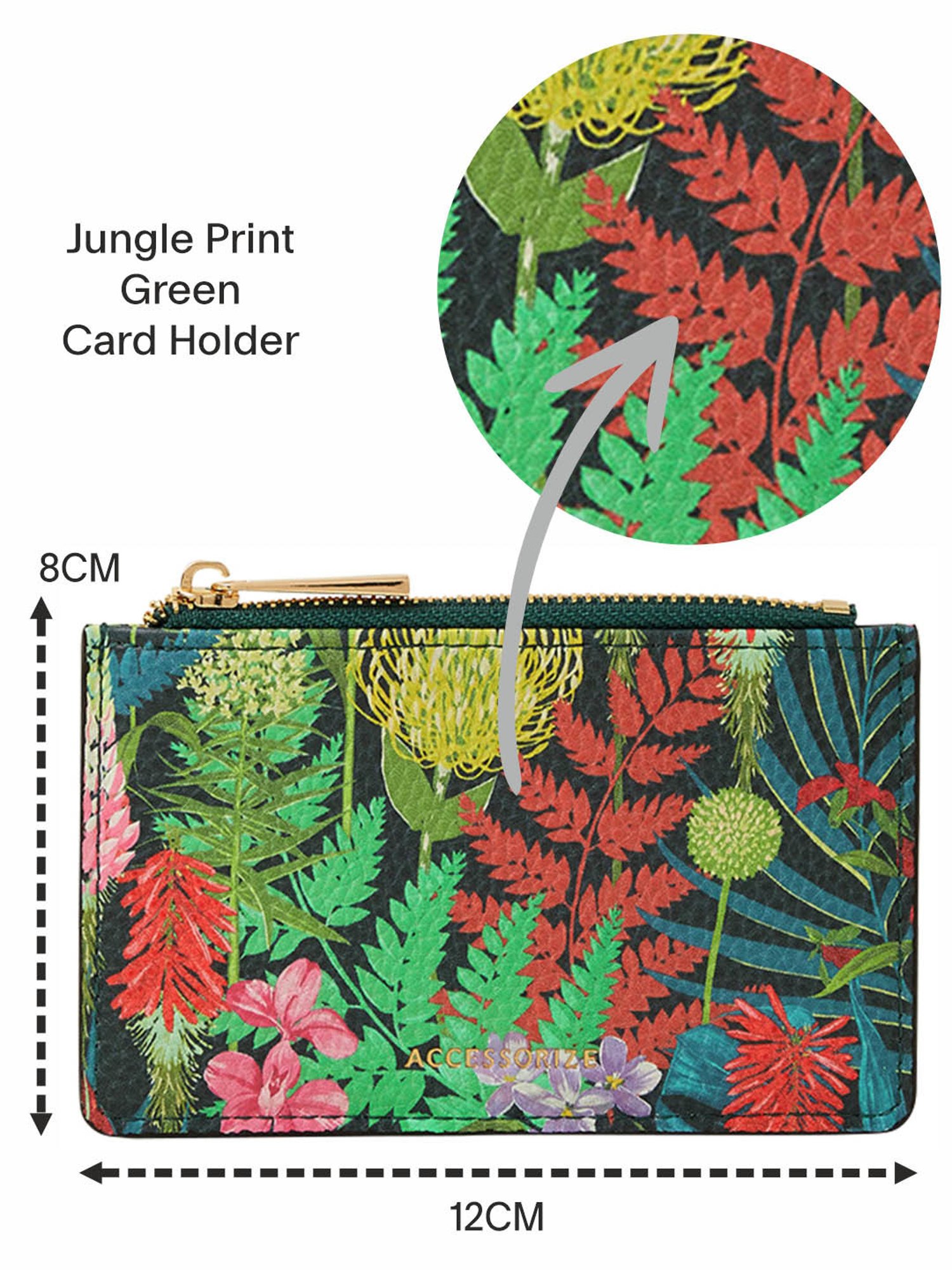 Accessorize London Multicolor Floral Card Holder