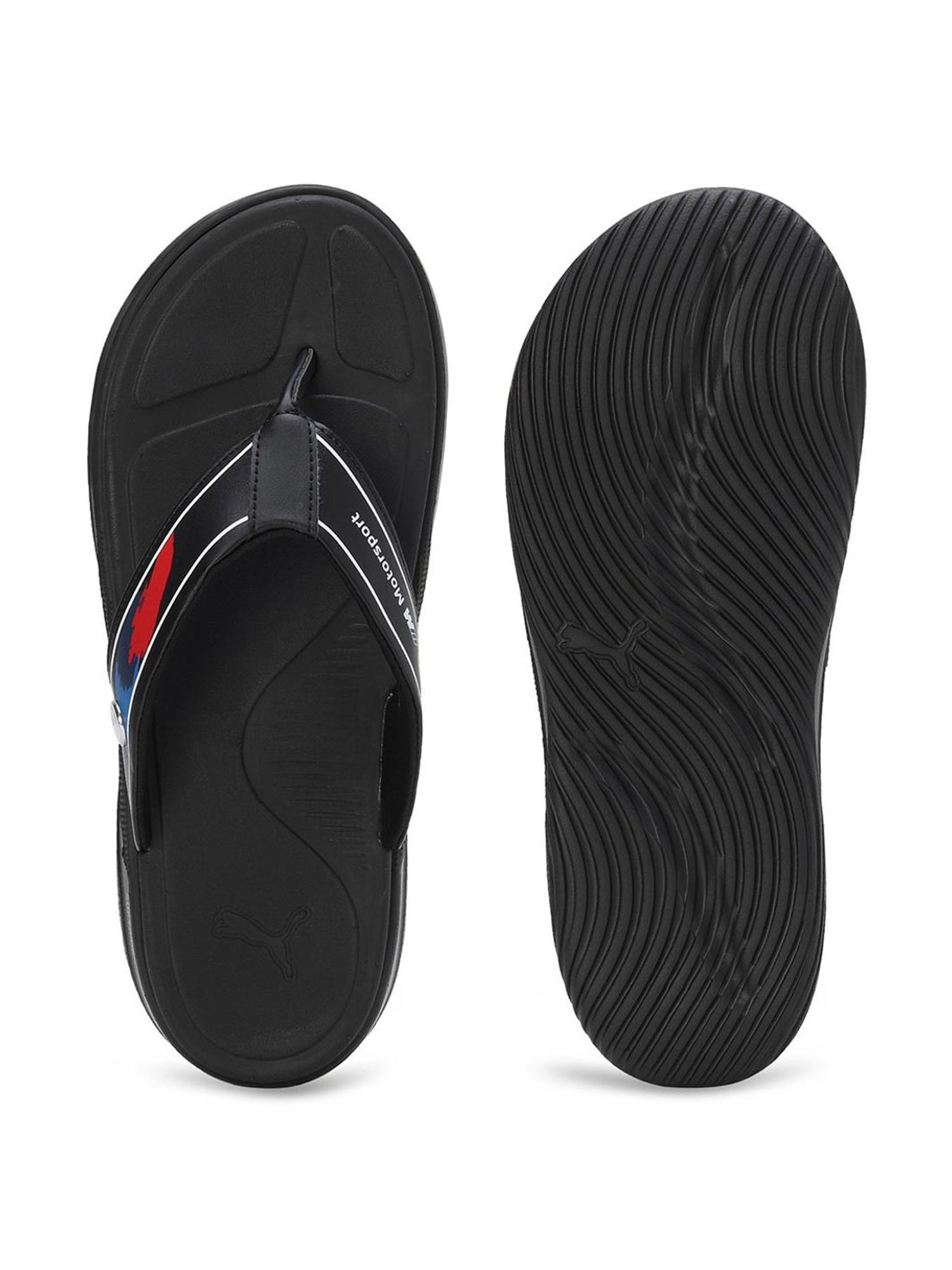 Puma Men's BMW MMS Softride Seave Black Flip Flops