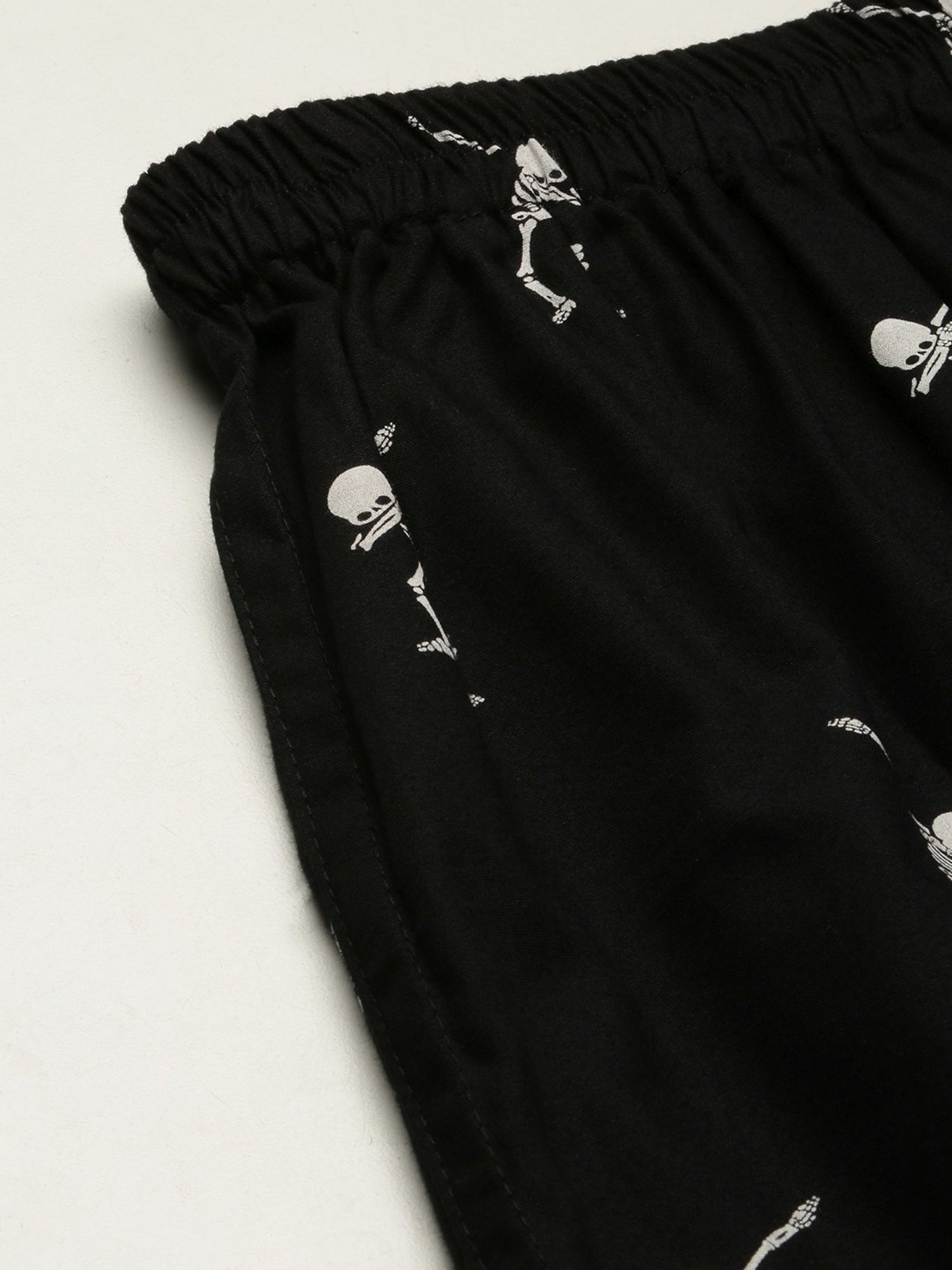 SHOWOFF Black Slim Fit Printed Boxers