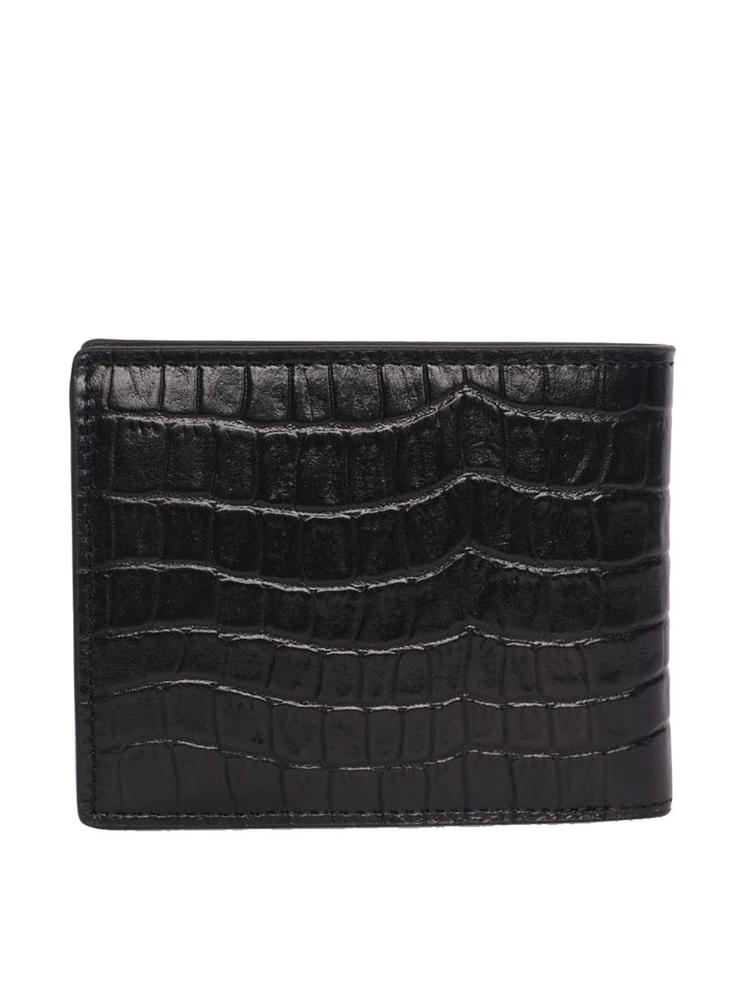 BELWABA Black Casual Leather Bi-Fold Wallet for Men