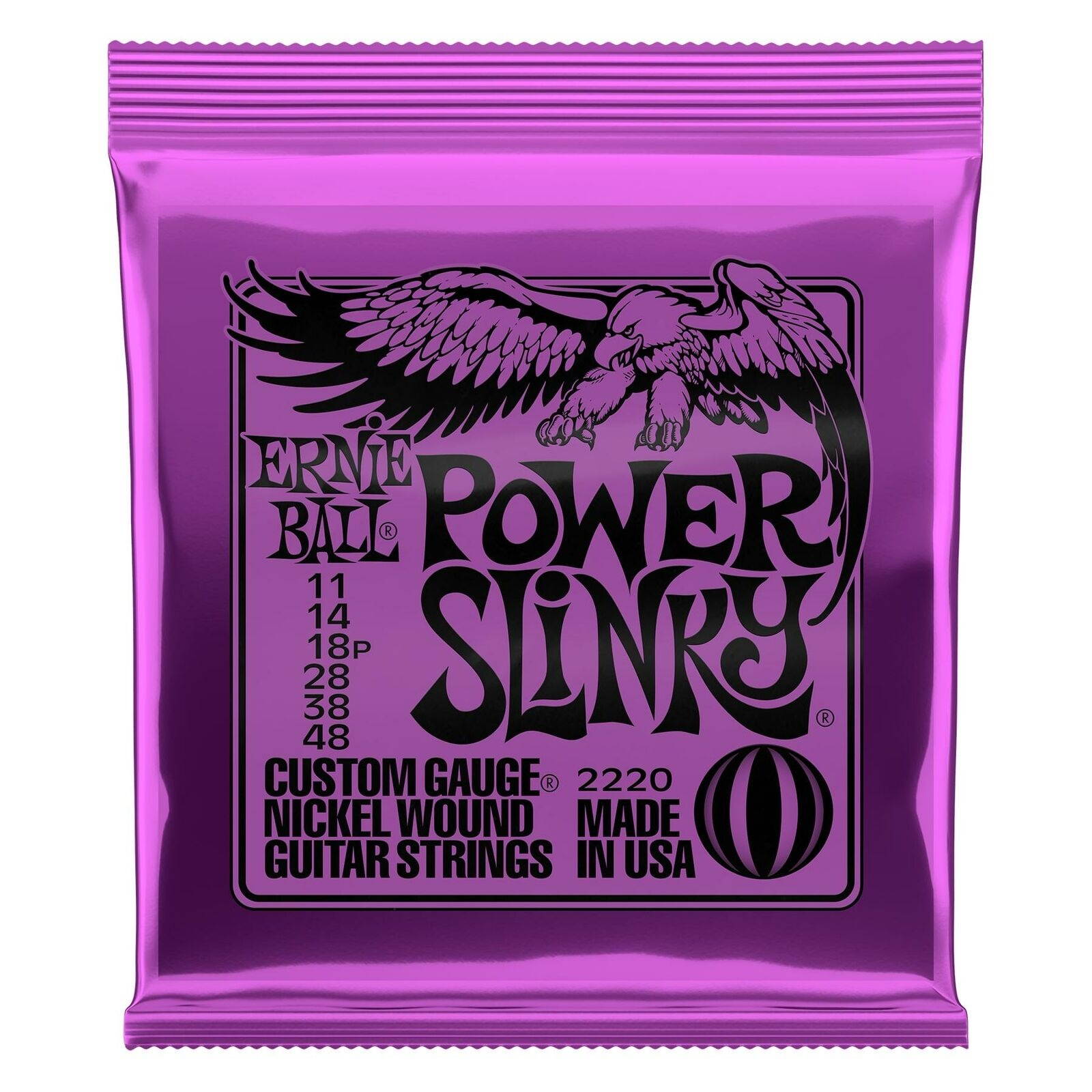 Ernie Ball 2220 Power Slinky Nickel Wound Electric Stri... (10-pack) Value Bundl
