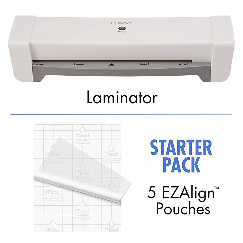 Laminator, Thermal, HeatSeal Lamination Machine, 9.5" Max Width, includes EZAlign Laminating Sheets / Pouches (M1701862)