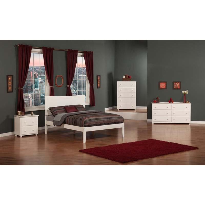 Metro Full Open Foot White - Atlantic Furniture