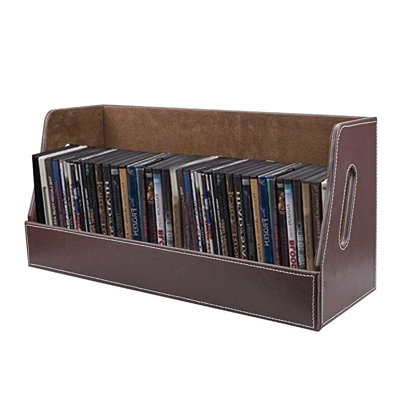 DVD Storage Boxes with Magnetic Opening, Household Storage Bin for DVDs, PS4 and Gaming Accessories