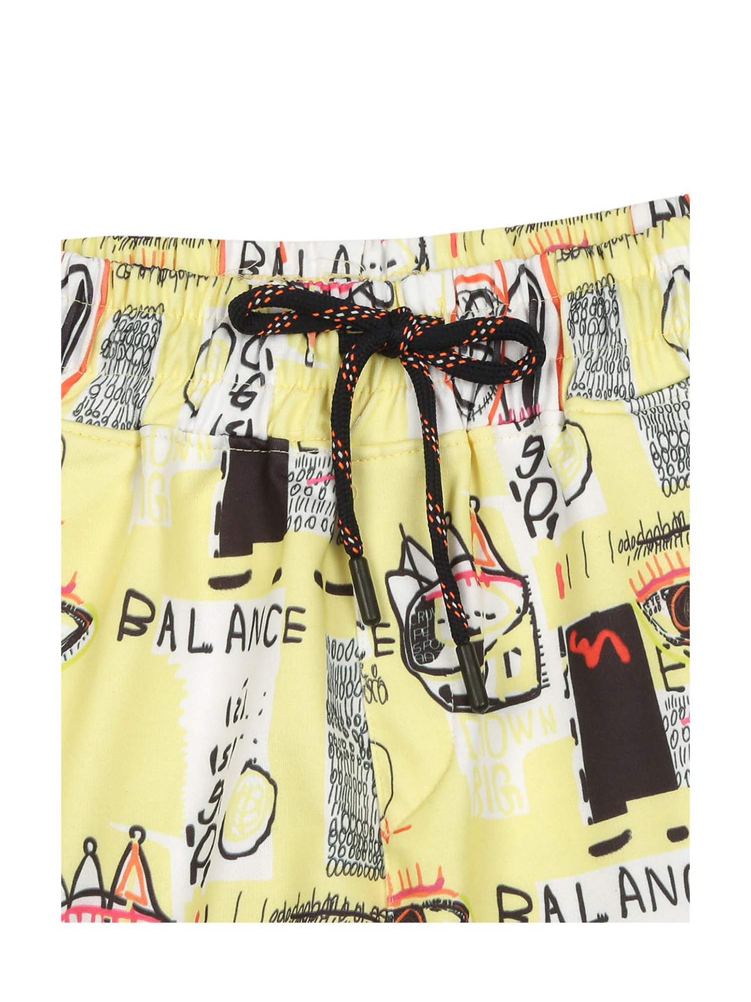 Cavio Kids Yellow Printed T-Shirt with Shorts