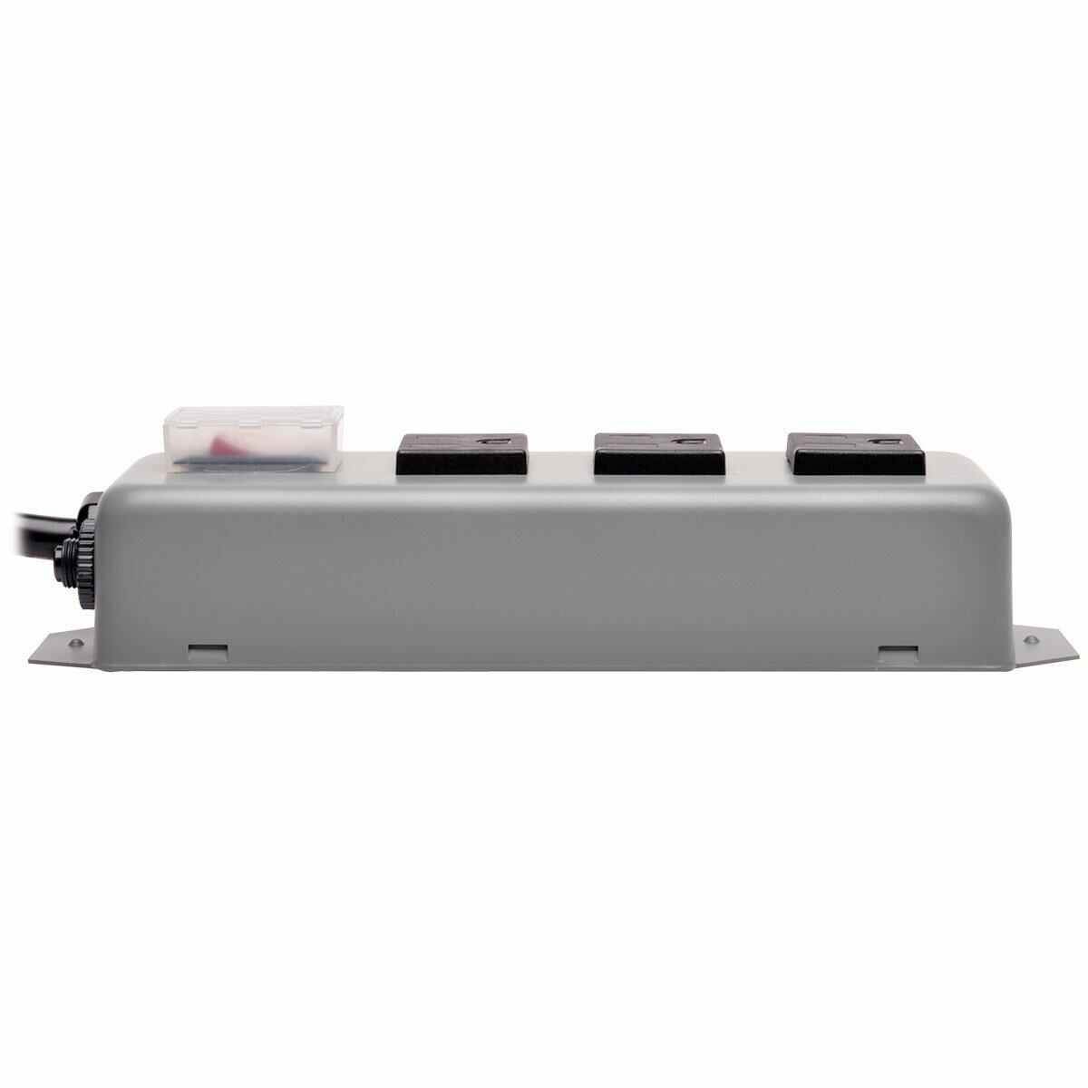 Tripp Lite Waber 3 Outlet Industrial Power Strip, 9' Cord, Metal (3SP9)
