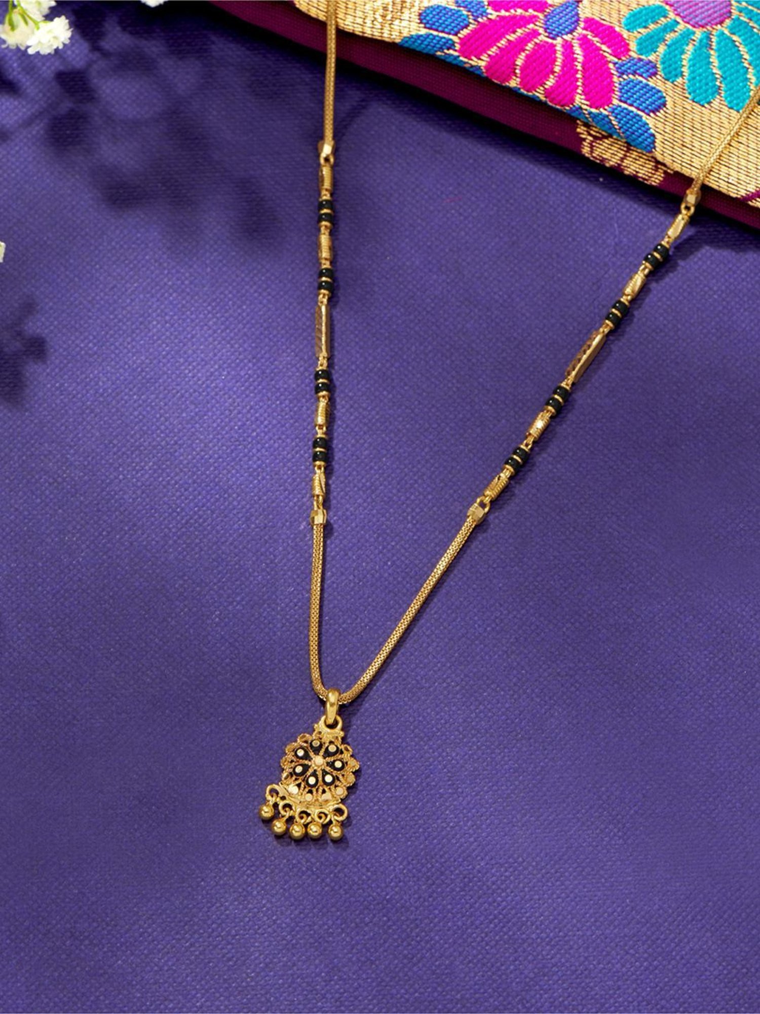 P.N.Gadgil Jewellers Shringar Yellow Gold Modern Mangalsutra For Women