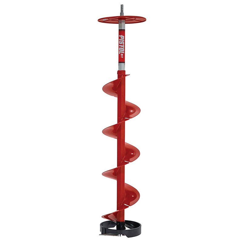 Eskimo 35600 Ice Fishing 8 Inch Steel Blade Pistol Ice Auger Bit Attachment, Red