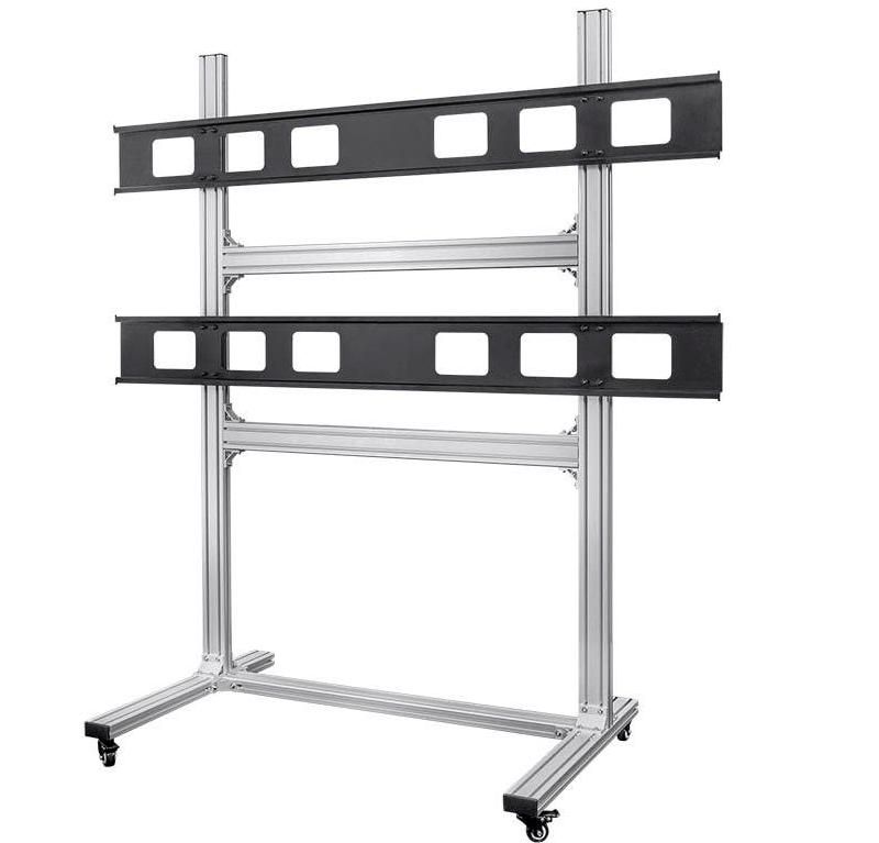 Monoprice Commercial Series 2x2 Video Wall System Bracket with Micro Adjustment Arms For TVs 32in to 55in, Max Weight 10
