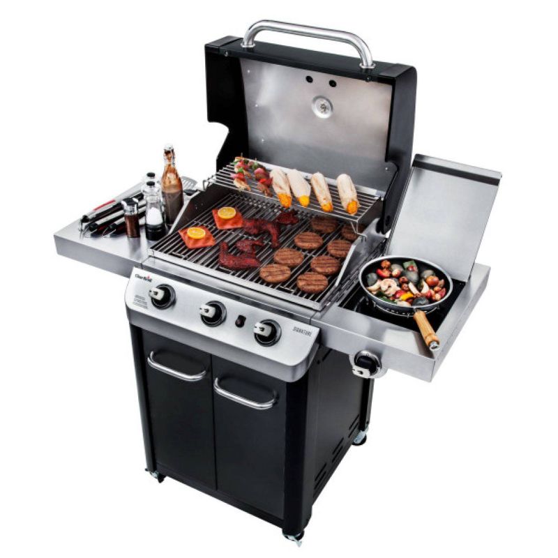 Char-Broil 3-Burner Gas Grill #463348017 - Black