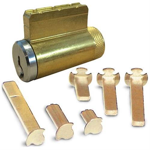 Ilco 15995SX-26D Satin Chrome US26D Solid Brass Replacement Key-In-Deadbolt Cylinder Lock With Schlage C-K Keyway