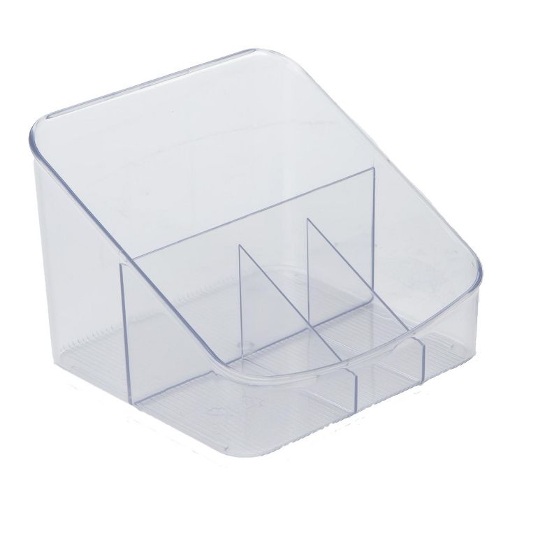 Mind Reader Multi-Purpose Mini Acrylic Coffee & Tea Condiment Storage Organizer, Clear