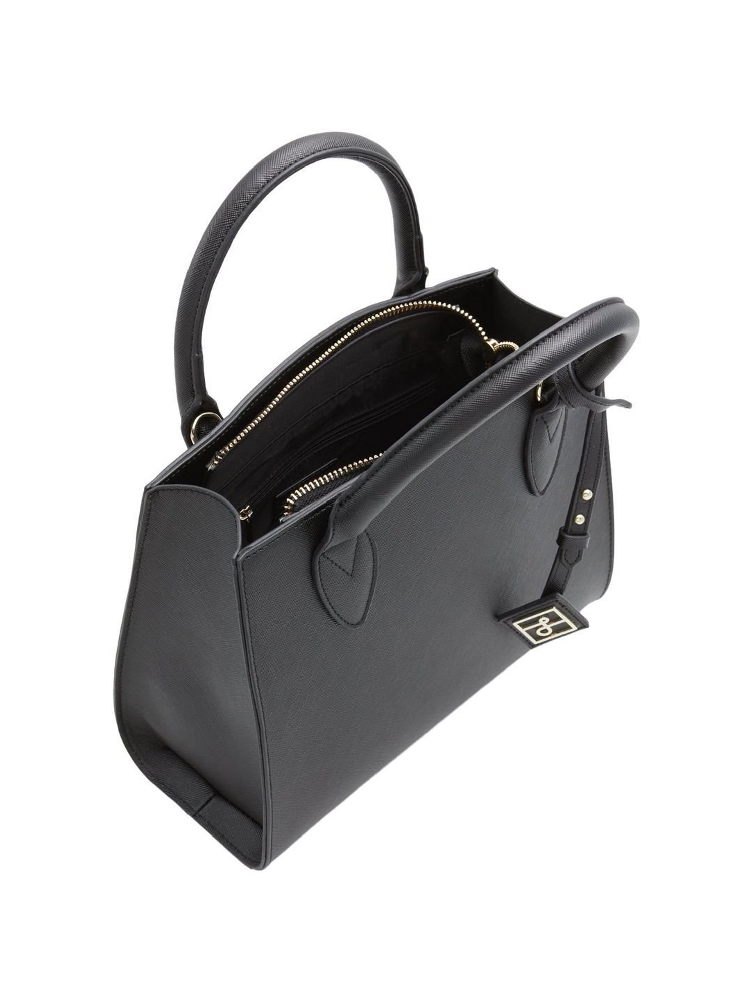 Call It Spring Black Solid Medium Handbag