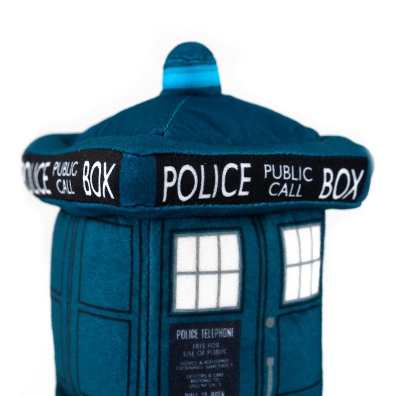 Seven20 Doctor Who 4.5-Inch Plush TARDIS and 13th Doctor Enamel Collector Pin